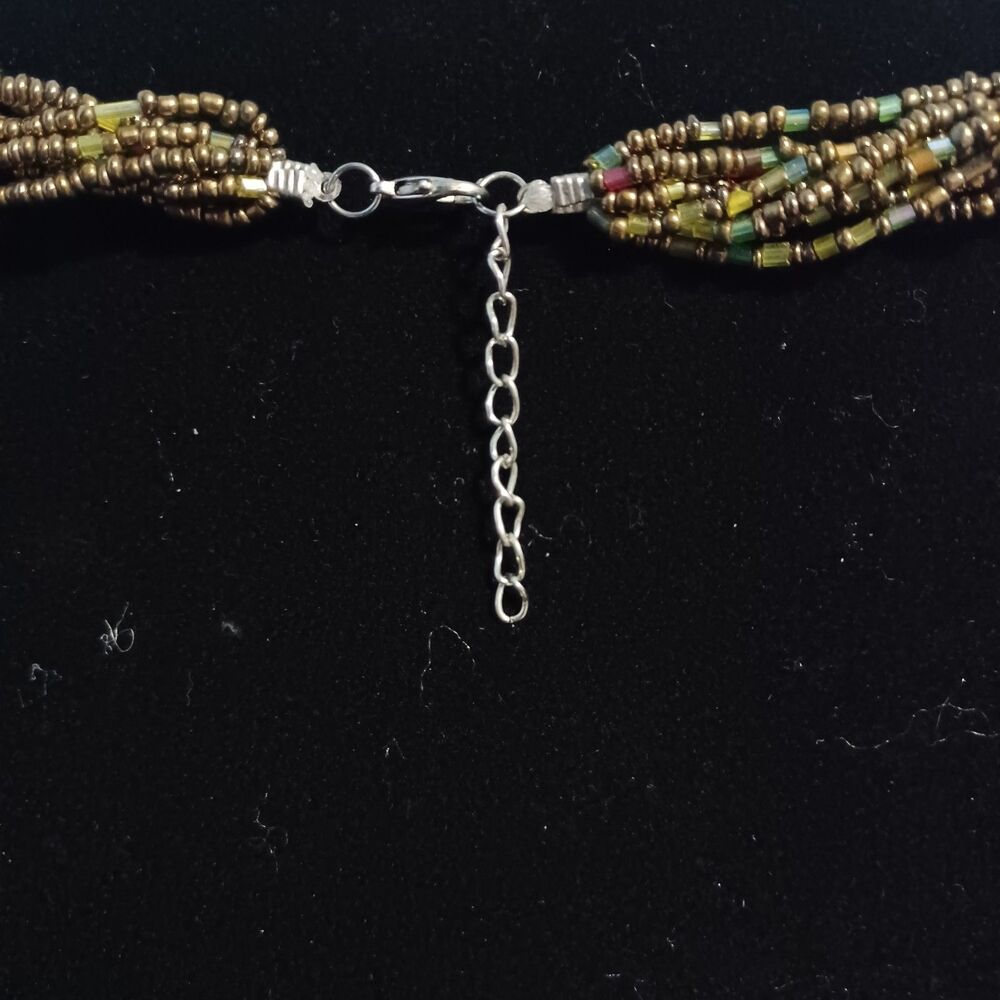 Vintage Twisted Multi-Stranded Multi-Colored Stat… - image 2